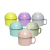 colorful kids thermos food container plastic ramen noodle bowl with handle