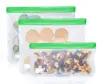 Extra thick reusable PEVA storage bags ideal for food snacks lunch sandwiches make-up
