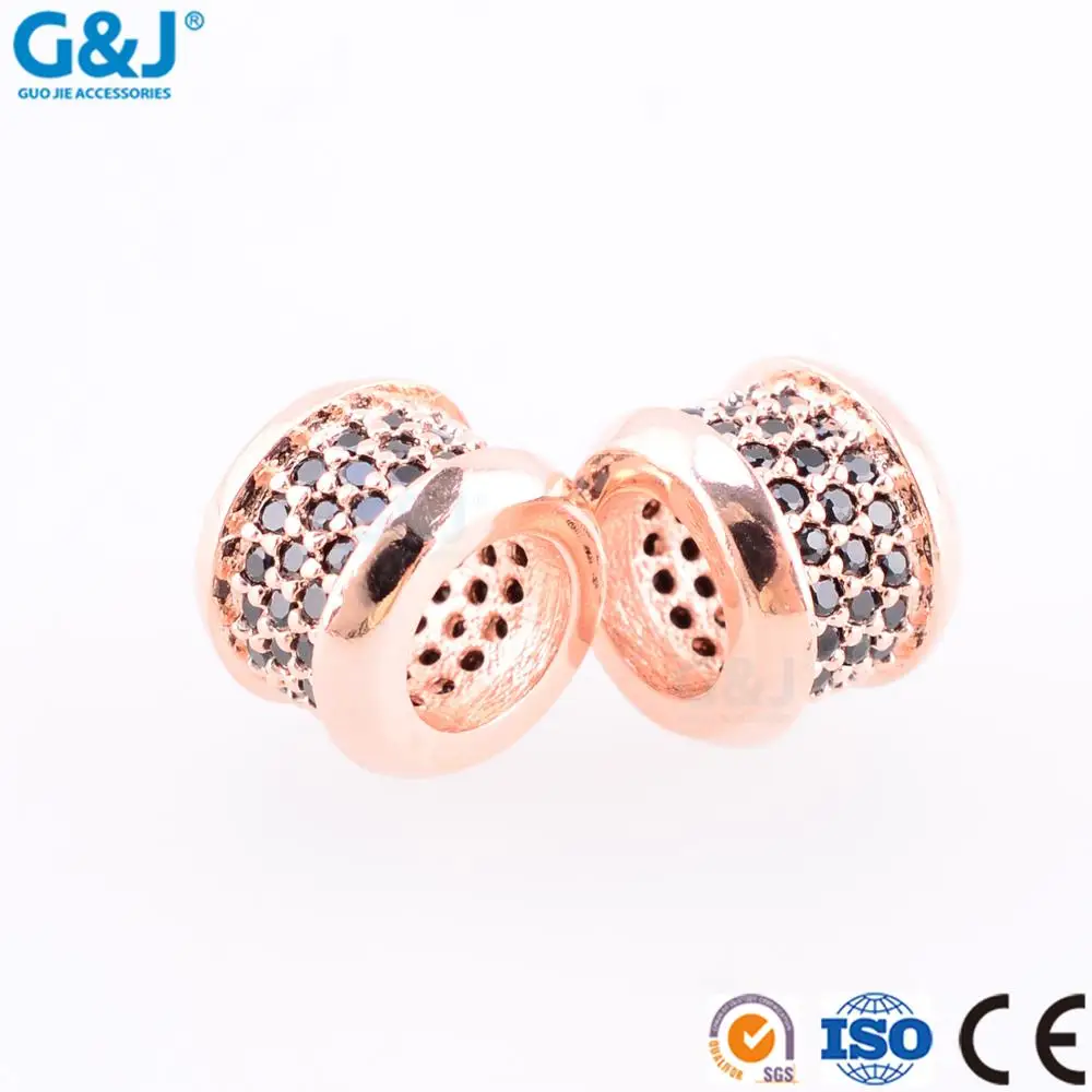Guojie brand hot selling pendant necklace 2017 new style metal beads and round ring charm gold pendant
