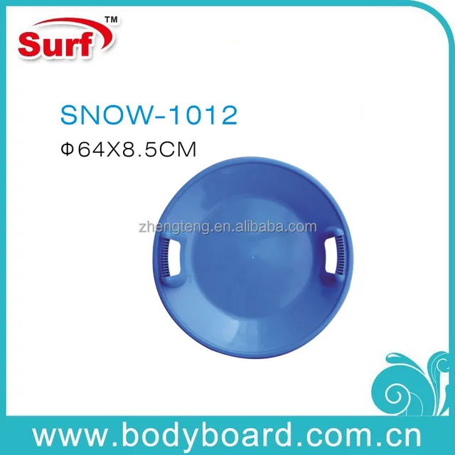 round snow sledge snow board