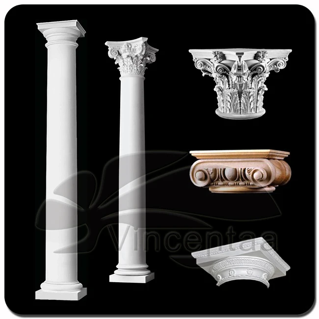 2016 Popular Design Carve Marble Pillar style with High Quality