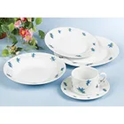 Turkish Style Blue And White Round Porcelain Dinnerware Sets 20 Pieces