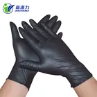 Disposable Black Powder Free Nitrile Gloves With Cheap Price