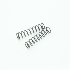 black color long thin compression light fixture coil springs