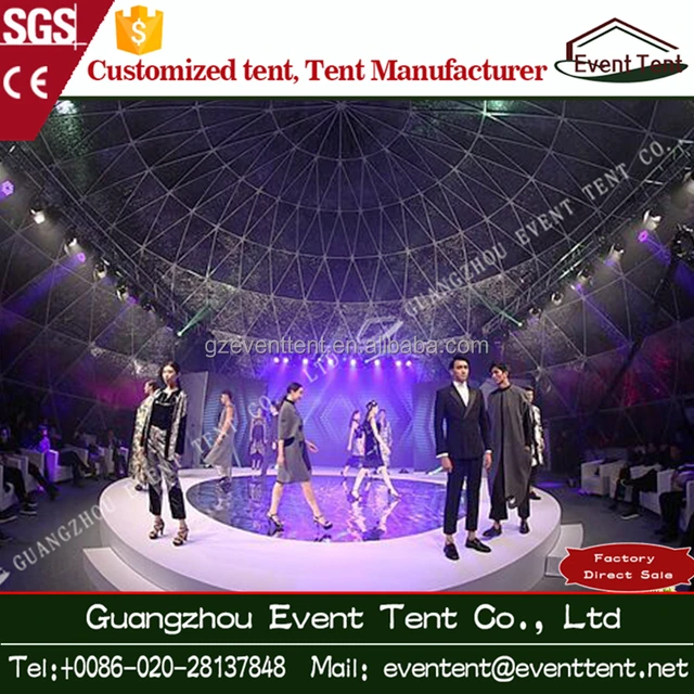 new type giant canvas dome tent with 360 dome projection