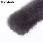 Dyed Fur Coat and Detachable Collars Wholesale Detachable Fox Fur Trim for Hood Collar Winter Coat Fur Collar for Men and Women Jackets