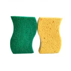 Heavy duty scrub cellulose sponge scouring pad for household cleaning