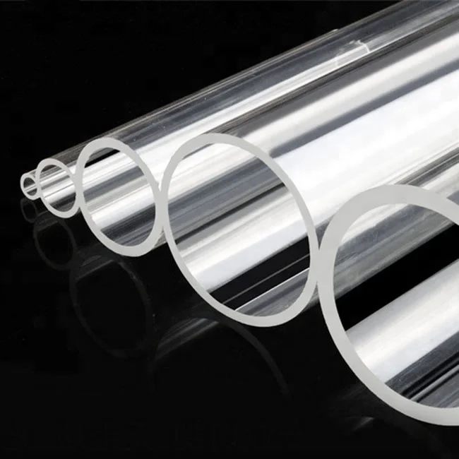 Personalizado pvc tubo de plástico transparente tubo de acrílico quadrado