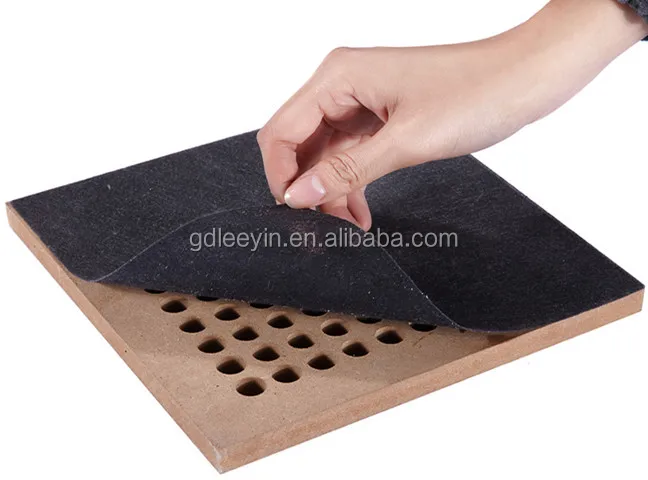 Absorptive Noise Barrier Mdf Perforated Soundproof Ceiling Tiles