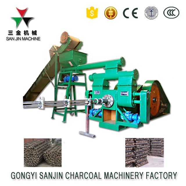 Motor warranty 8 years biomass rice husk stamping briquette extruder machine for BBQ