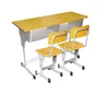 Big promotion fashion color library reading desks and chairs