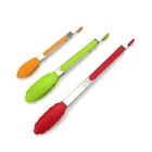 silicon food serving tongs stainless steel kitchen products