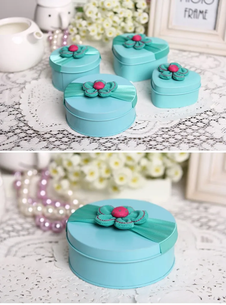 wholesale customized tiffany blue gift tin box,sugar tin box