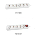 5 ways Germany Type Power Outlet Extension with Switch