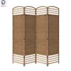 Folding wood screen room divider home decoration items living furniture