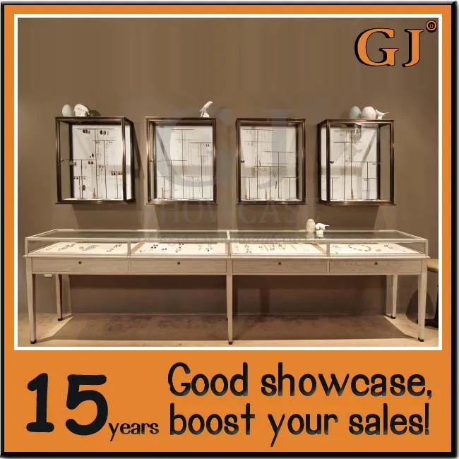 Guangzhou GJ Showcase Factory Production Fashion Jewelry Shop Display Cabinet Furniture Round Counter Guangzhou GJ Showcase Factory Production Fashion Jewelry Shop Display Cabinet Furniture Round Counter