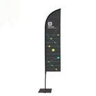 Digital printed knitted polyester flag banner