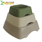Wholesale Square Eco Bamboo Fiber Dog Bowl Personalized