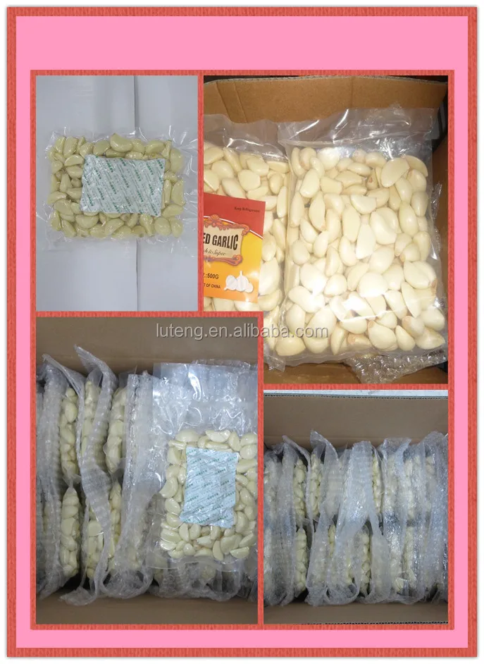 2014 Chinese vacuum packed fresh peeled garlic cloves