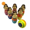 Kids Baby Sporting Wooden Monkey Bowling Ball games Children Animal bowling pins toys for kids bowling balls Educational toys