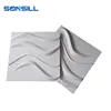 100% pvc white color Wall 3D wave mdf board waterproof decorative 3d wallpaper home decor for wall covering