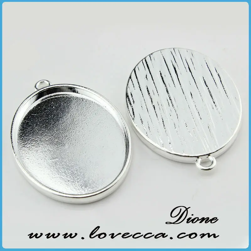 Metal Charms Cameo Setting ,Antique style metal setting,Cameo Setting Charm Pendant