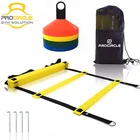 Football & Soccer Quick Flat Rung Speed Agility Ladder With Carry Bag Training Equipment