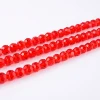 Cheap wholesale price hollow rondelle faceted glass round ball beads for jewelry making,factory price glass beads