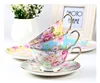 Fine Bone China Coffee Tea Cup and Saucer Set with Gift Box 8Oz. 1set=1cup+1dish