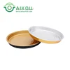 Disposable aluminium food container bakery trays pizza pan with lid