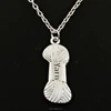 Fashion jewelry jewelry antique silver alloy yarn skein knit crochet pendant necklace