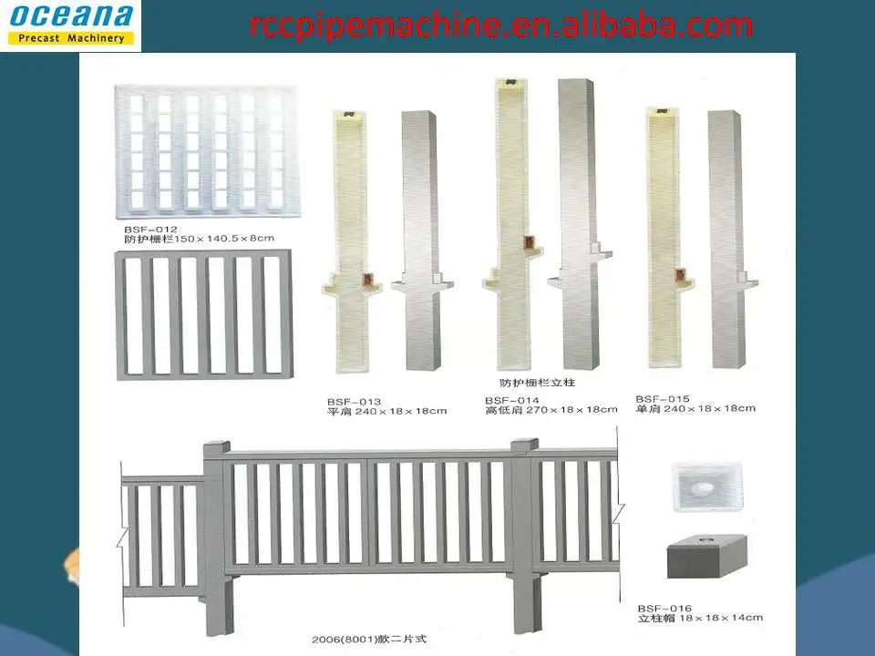 China Best Sales Products Precast Concrete Fence Mold For Garden