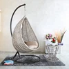 Durable outdoor rattan furniture wicker single swing hanging chair