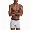 Grey micro modal underwear plain mens boxer briefs stretch cotton