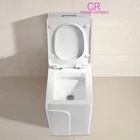 High 1 Piece Short Compact Bathroom Tiny Mini Commode Water Closet Dual Flush Concealed Trapway Dubai Toilet