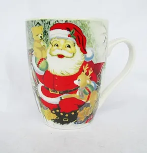 christmas gift carton pattern reactive decal ceramic cup mug