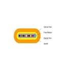 Connection Jumper Indoor Flat Fiber Ribbon Fiber Optic Cable (GJDFBV)