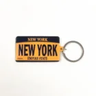 Metal Key 2019 Double Side Aluminum Key Chain Key Ring