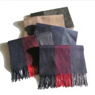 2019 wholesale winter inner mongolian scottish check custom mens cashmere scarf