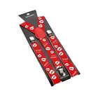 Top grade OEM&ODM exquisite unisex clip on men red printed suspender wholesale