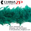 New arrival turkey plumes cheap Dyed bulk Peacock Green Chandelle feather boas