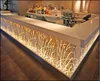 Artificial stone led light bar counter table commercial furniture for club nightclub furniture