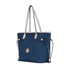 Wholesale Organic Polyester Shopping Large Handbag Custom Logo Women Utility Tote Bag
