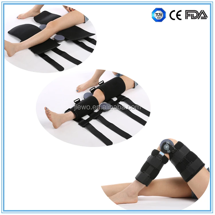 Na altura do joelho entorse/imobilizador fratura articulada brace suporte joelho para joelho estabilização
