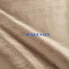 good strength customize logo 100% polyester jacquard pu coated wallet lining