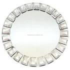 China mirror glass charger plate wholesale