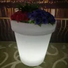 commercial used garden patio decorative illuminated led planter pot rgb color changing glow plastic wedding flower pot
