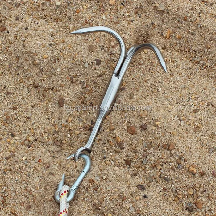 Spring Steel Mountain Climbing Grappling Hook For Outdoor Exploring