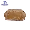 China manufacturer cheap rectangle decorative glass fruit plates GB1796MG-DDA