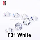loose gemstone CZ supplier Round 8MM synthetic Clear White cubic zirconia For Jewelry